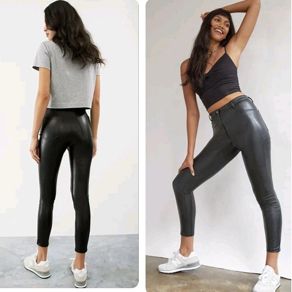 Wilfred Free Charm Vegan Leather High Rise Skinny Pants